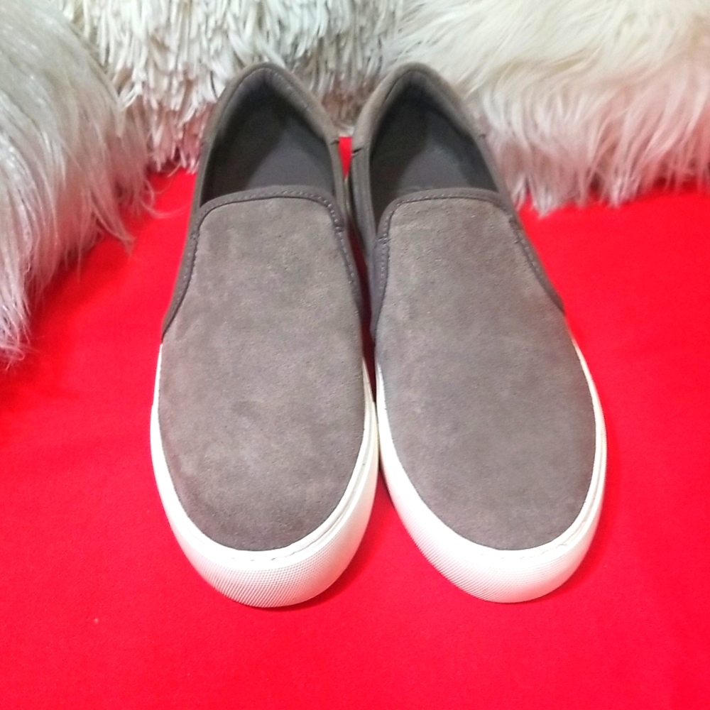 UGG Women's Gray Slip-On Suede Athletic Sneakers - Picture 2 of 11
